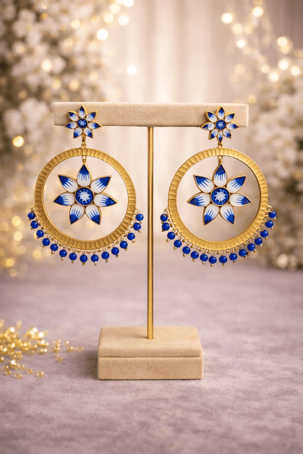 Embellished Chandbali Earrings - Handcrafted Elegance - Image 8